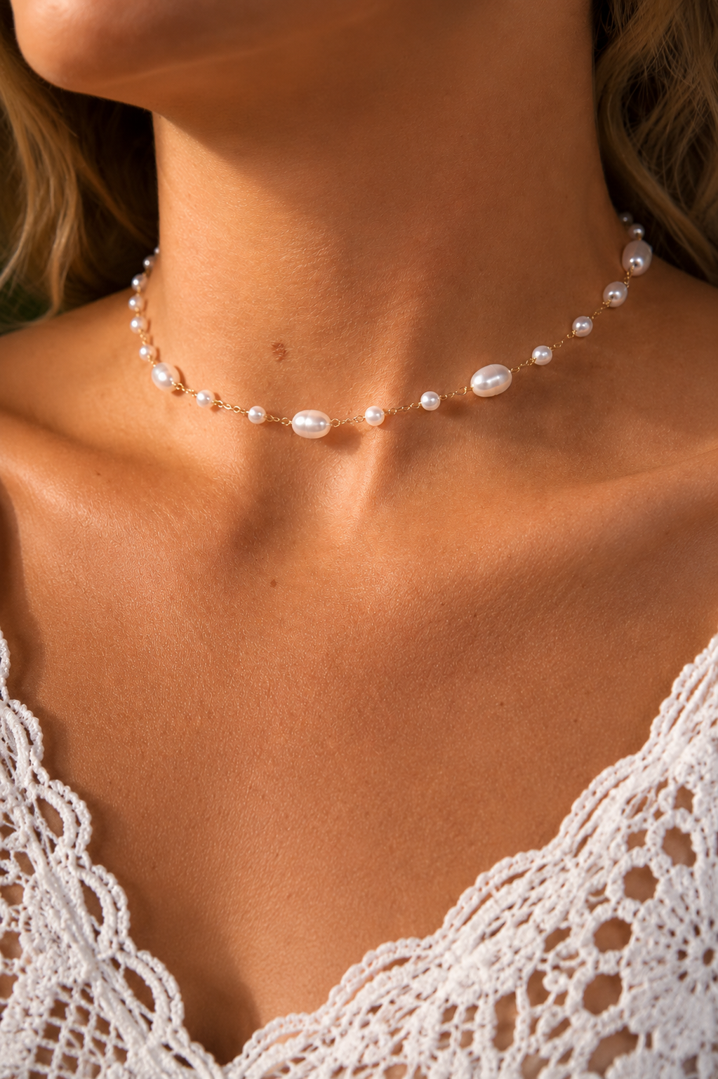 Abstract Pearl Necklace