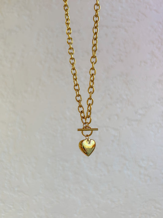 Chunky Bubble Heart Necklace