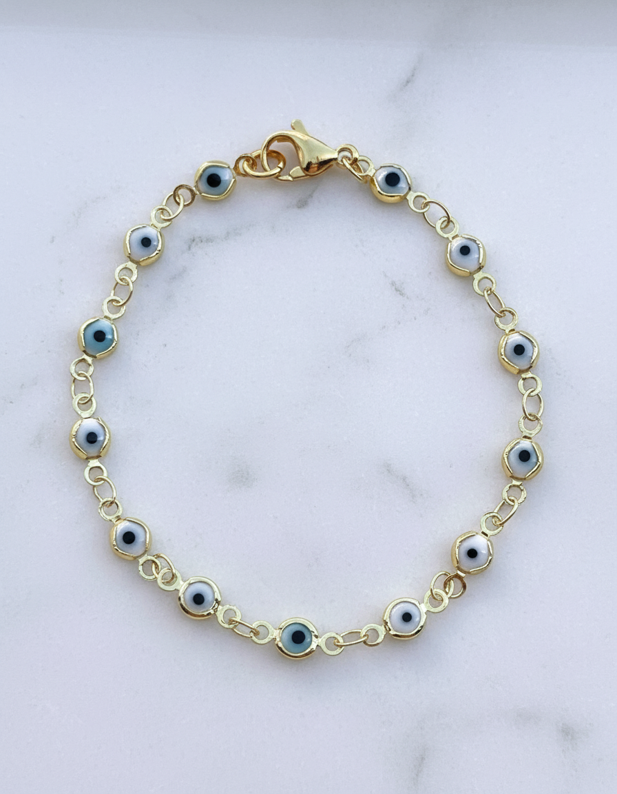 Halo Evil Eye Bracelet