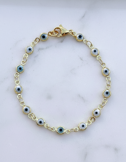 Halo Evil Eye Bracelet