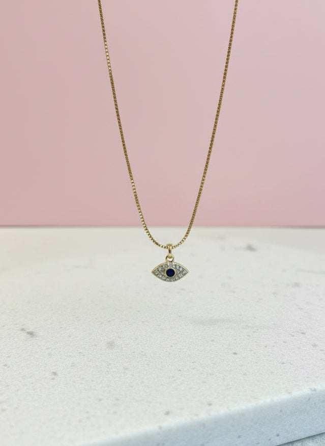 Midnight Aura Eye Necklace