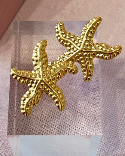 Jumbo Stainless Starfish Studs