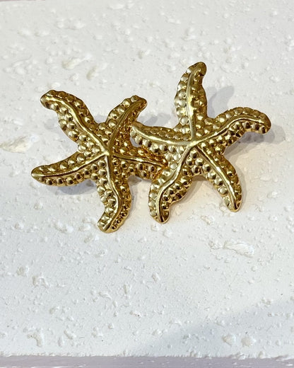 Jumbo Stainless Starfish Studs