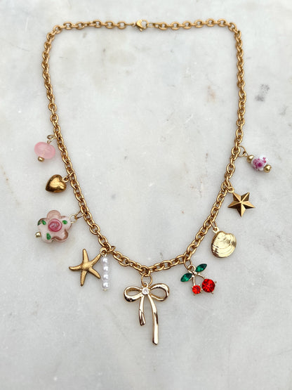 Seaside Cherry Charm Necklace