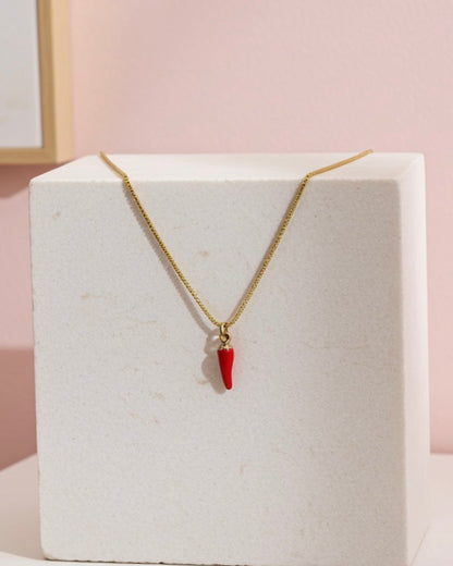 Italian Cornicello Protection Necklace