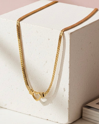 Bella Heart Link Necklace
