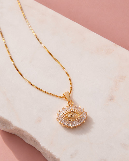 Elysian Zirconia Eye Necklace
