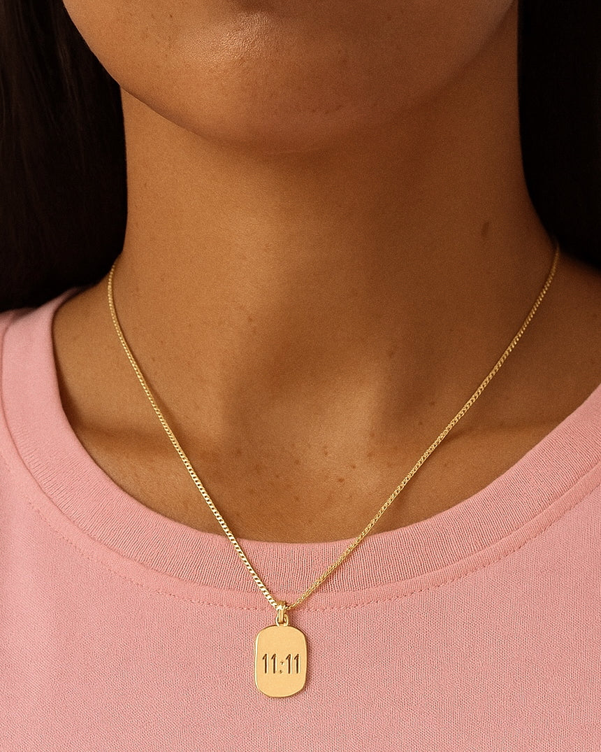 Lucky 11:11 Oval Necklace