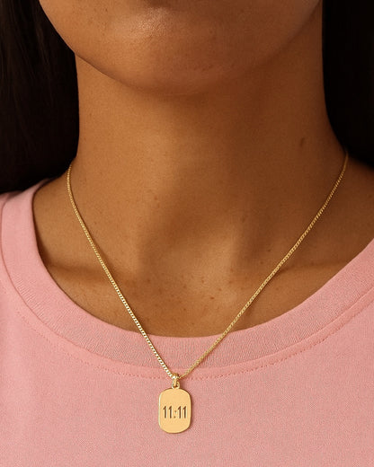 Lucky 11:11 Oval Necklace