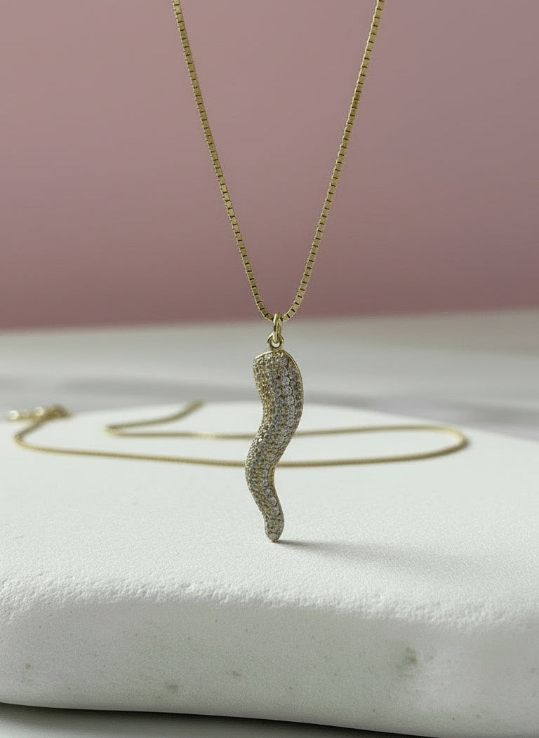 Starlit Cornicello Necklace