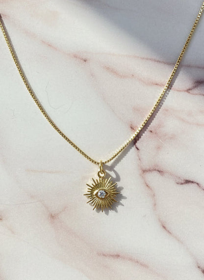 Evil eye star necklace