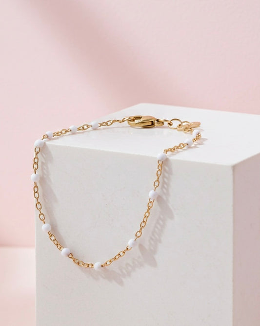 Isla White Satellite Bracelet