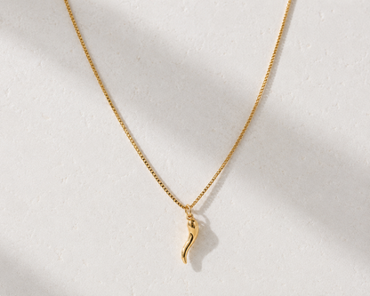 Dainty Lucky Cornicello Necklace