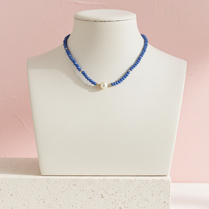 Azure Pearl Necklace