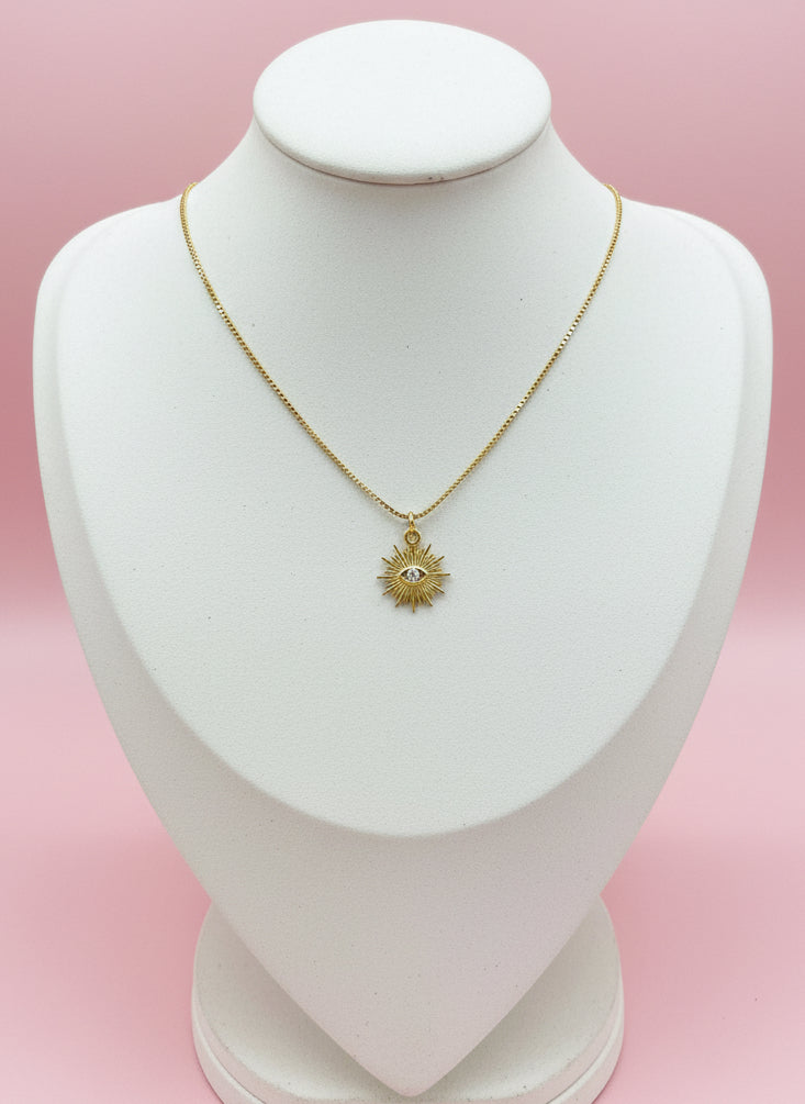 Evil eye star necklace