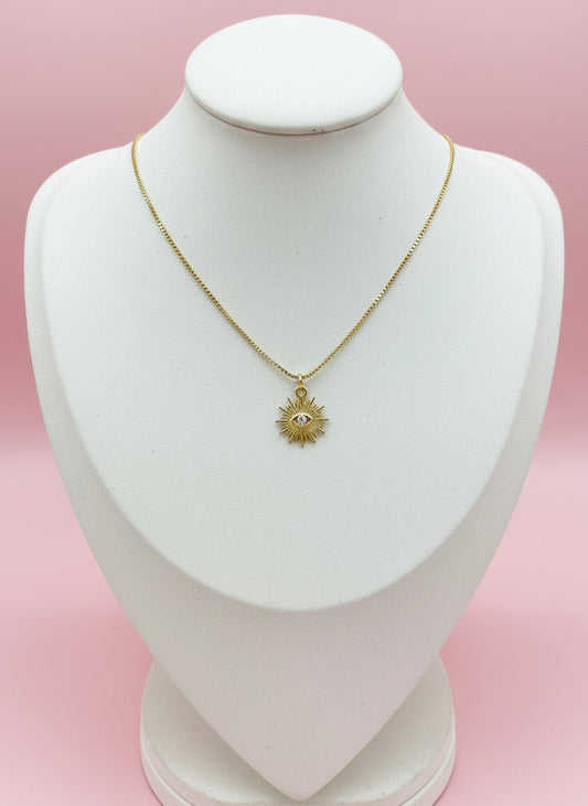 Evil eye star necklace