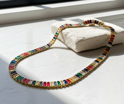 Multicolour Radiant Tennis Choker