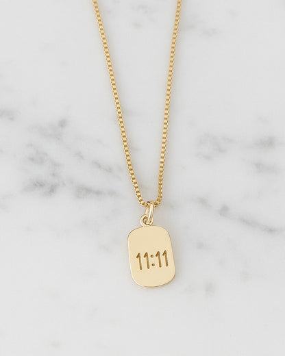 Lucky 11:11 Oval Necklace