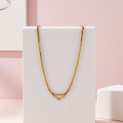 Bella Heart Link Necklace