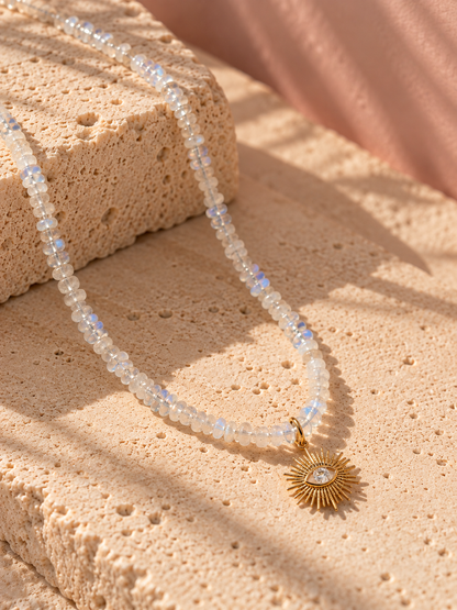 One of it’s kind: Celestial Eye Moonstone Necklace