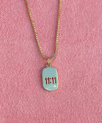Lucky 11:11 Oval Necklace