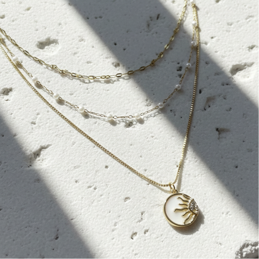 Pearl Sol Necklace Set