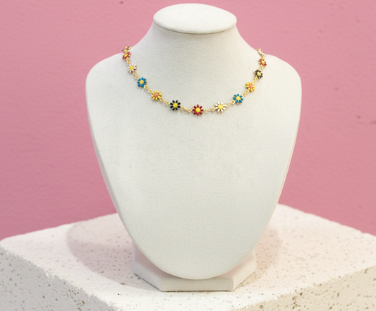 Rainbow Daisy Choker