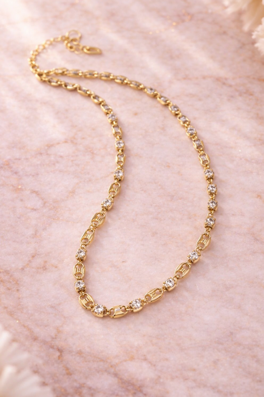 Classic Crystal Link Choker
