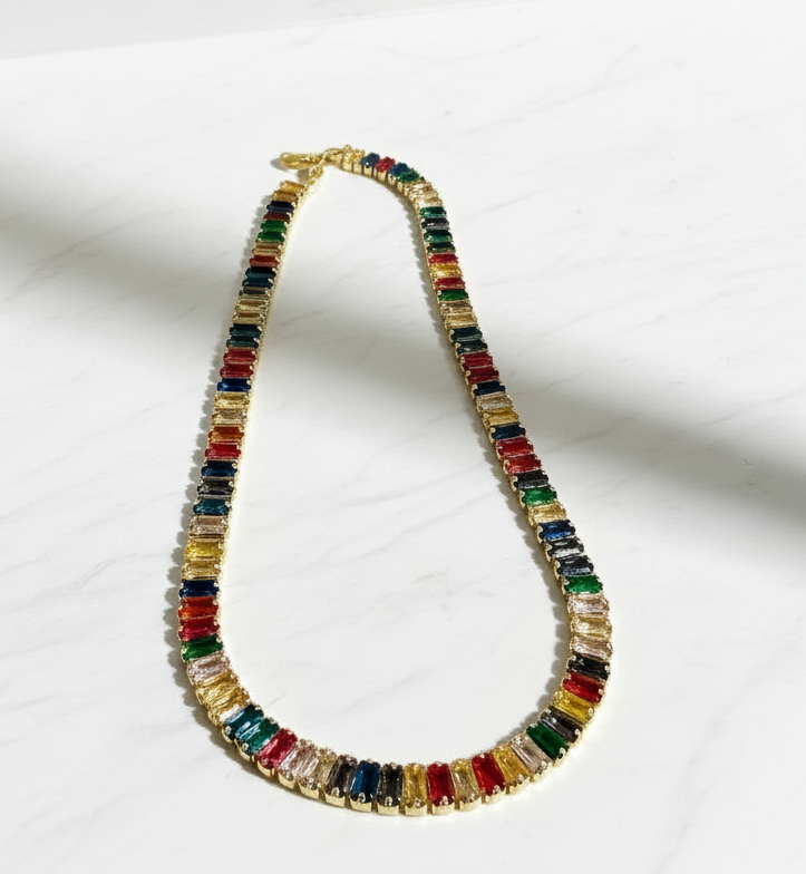 Multicolour Radiant Tennis Choker