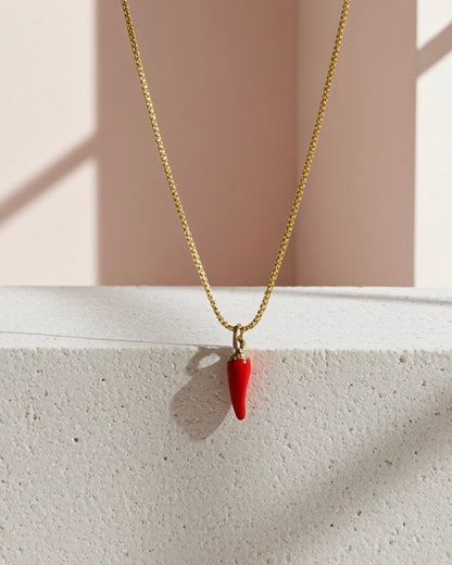 Italian Cornicello Protection Necklace