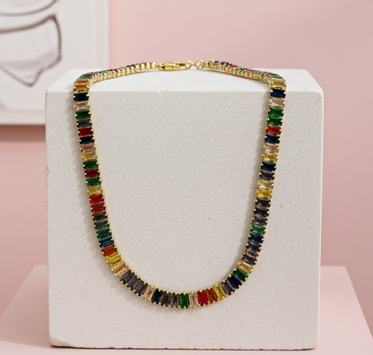 Multicolour Radiant Tennis Choker