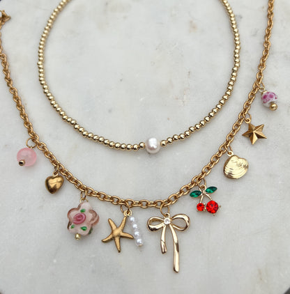 Seaside Cherry Charm Necklace