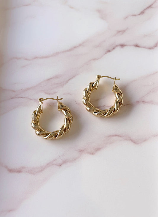 Golden Rope Hoops