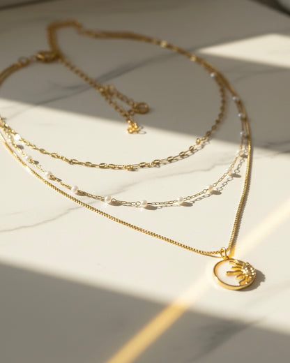 Pearl Sol Necklace Set