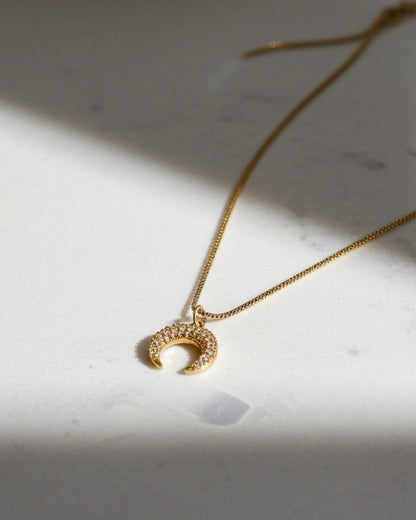 Moonlit Crescent Necklace
