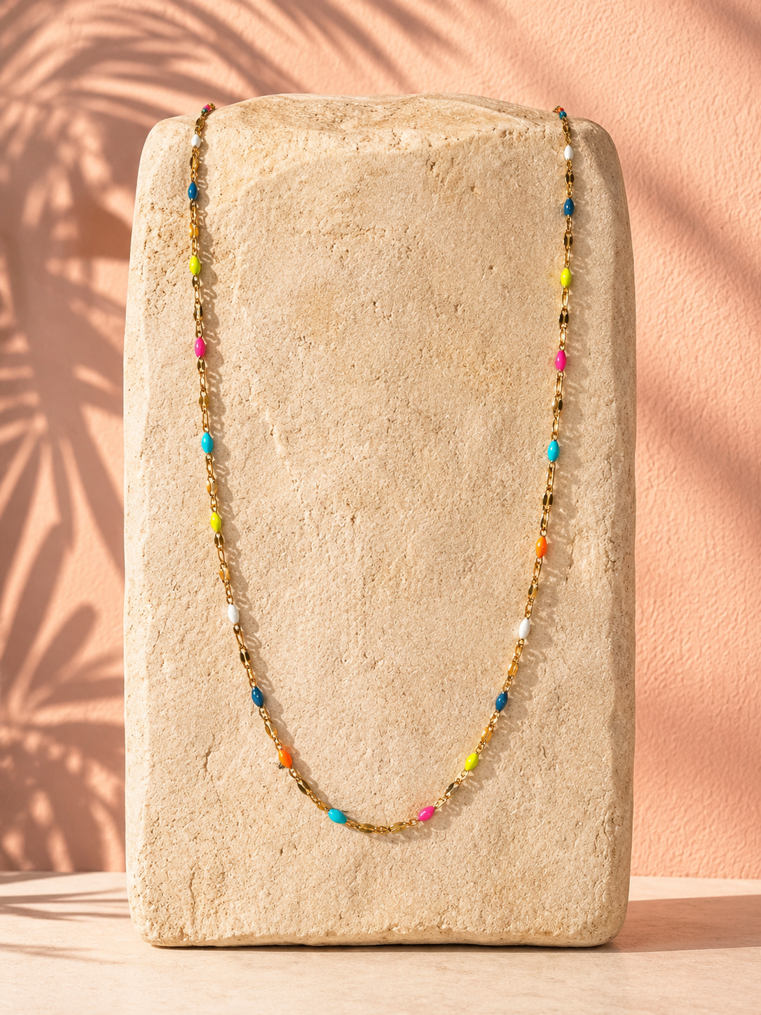 Colourful Enamel Dapped Chain