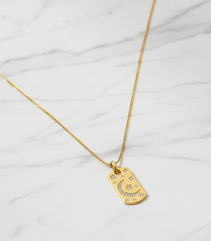 Cosmic Plaque Necklace