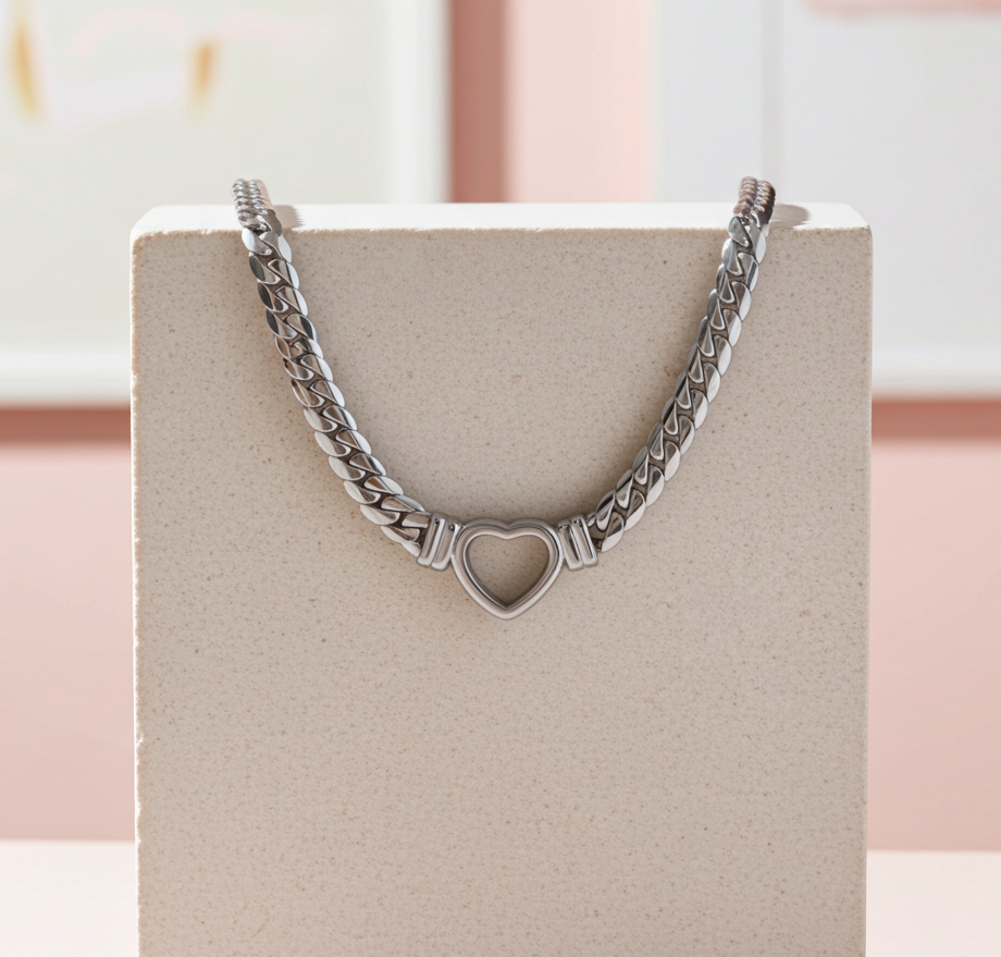 Silver Sweetheart Necklace
