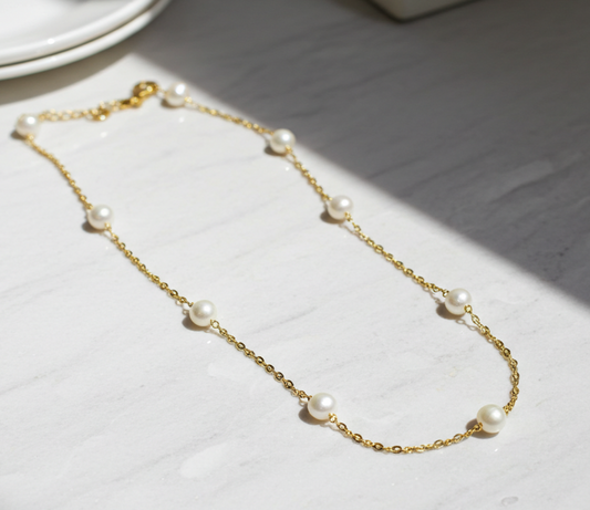 Floating Freshwater Pearl Necklace