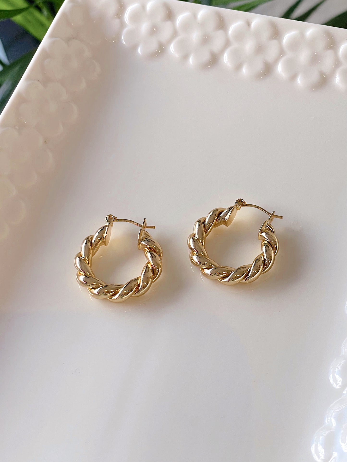 Golden Rope Hoops