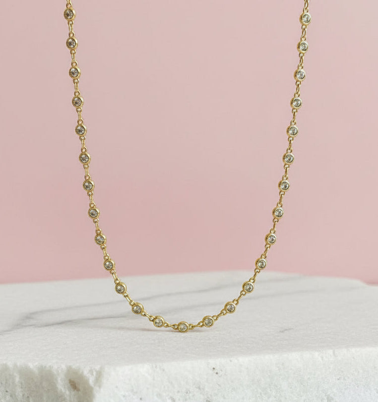 Zirconia Bezel Choker