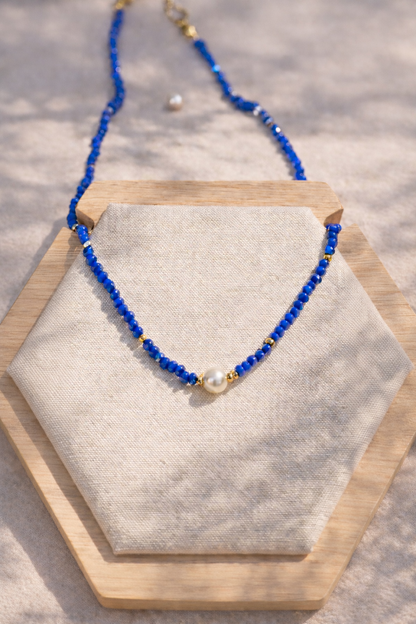 Azure Pearl Necklace