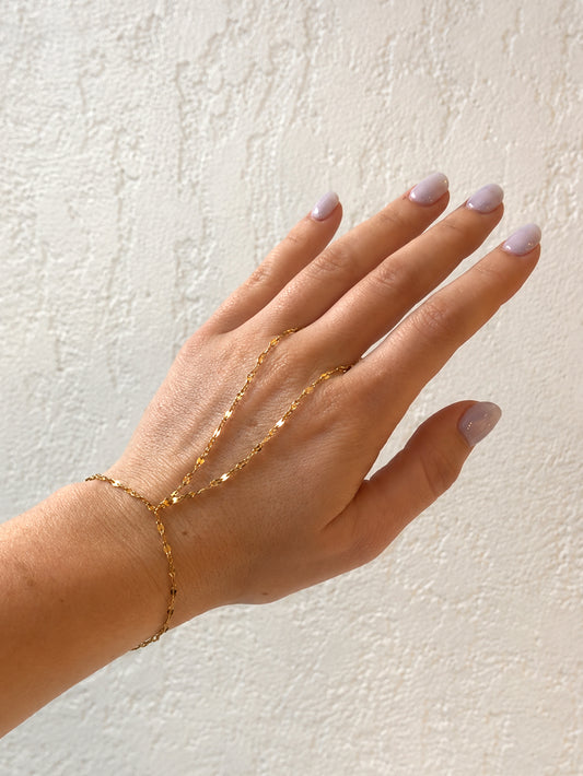 Hand Chain- Gold Dapped