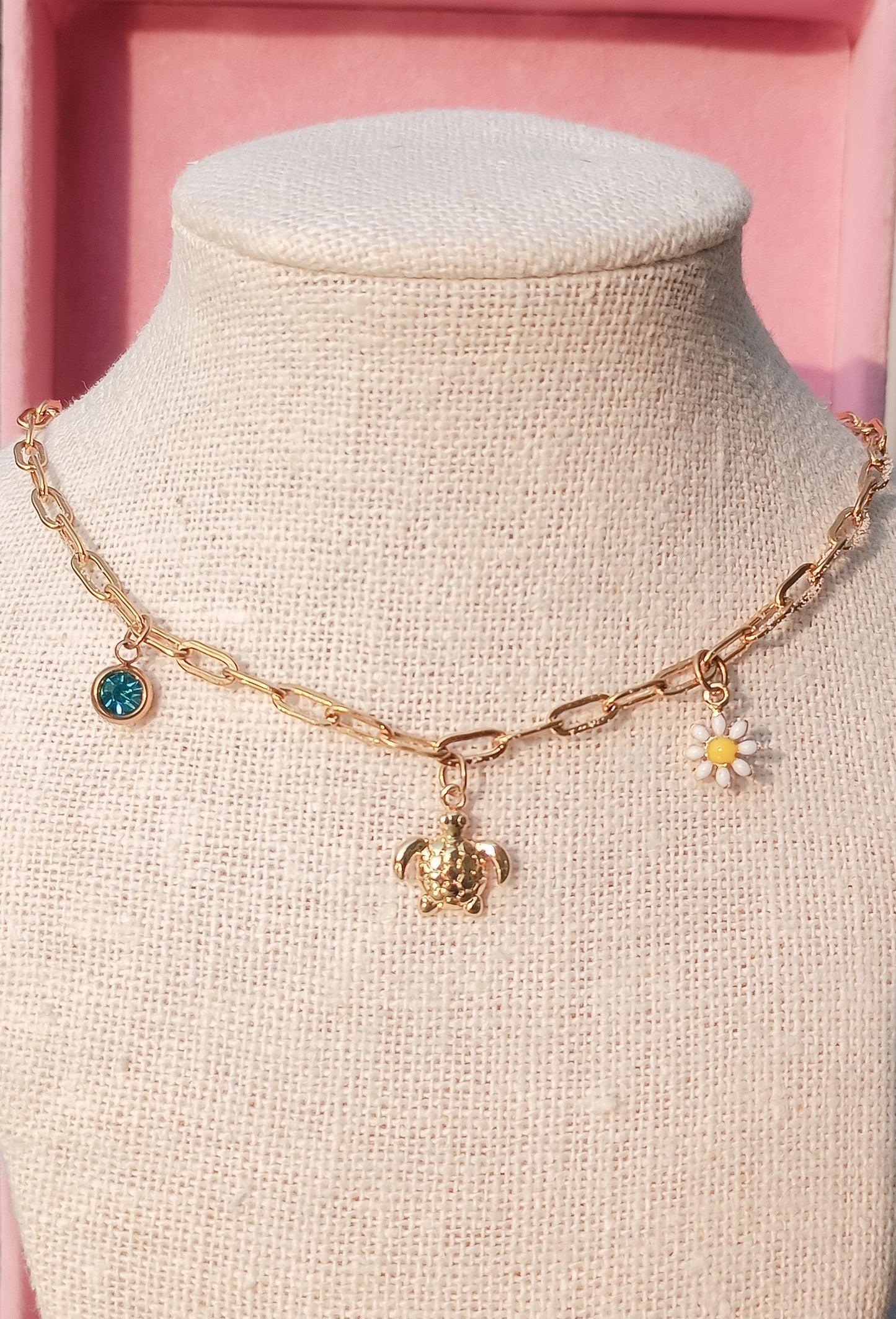 Sea Turtle Charm Choker