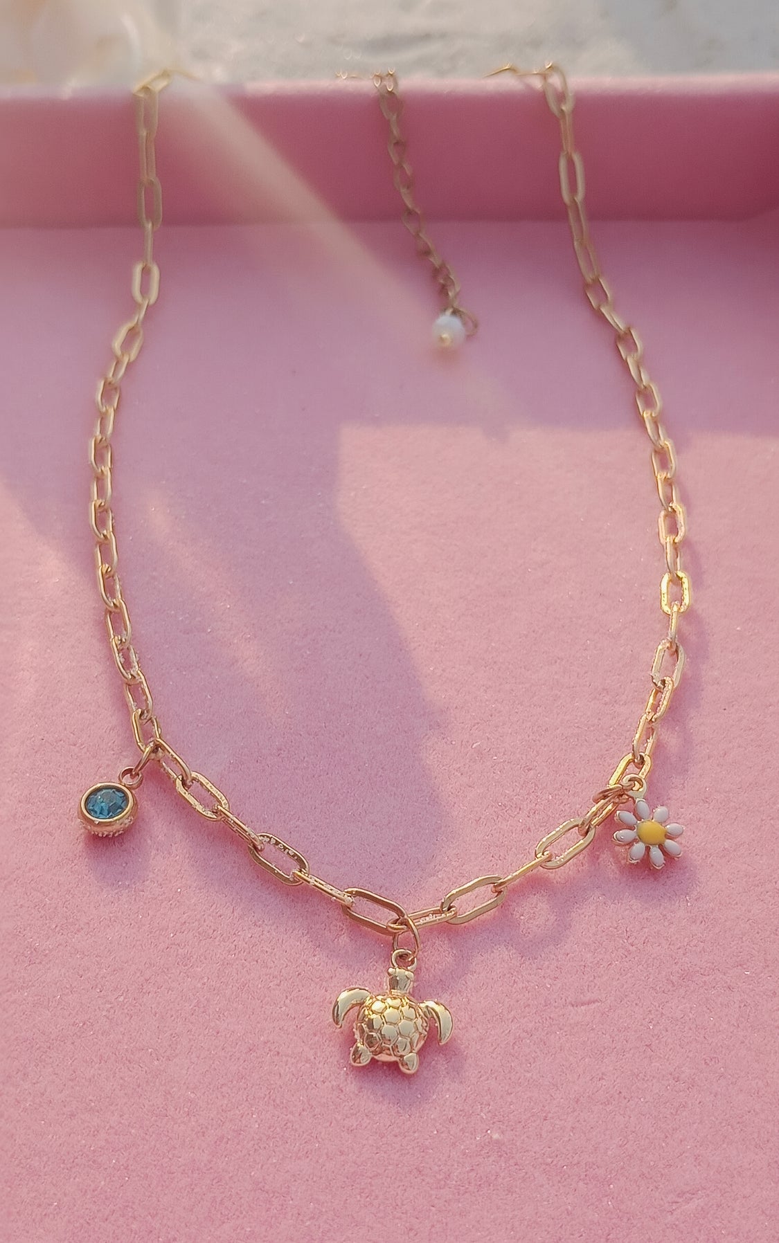 Sea Turtle Charm Choker