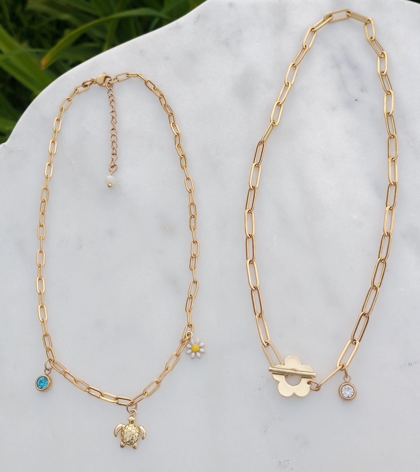 Sea Turtle Charm Choker