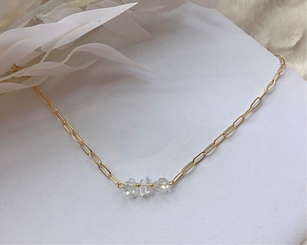 Natural Crystal Chip Choker