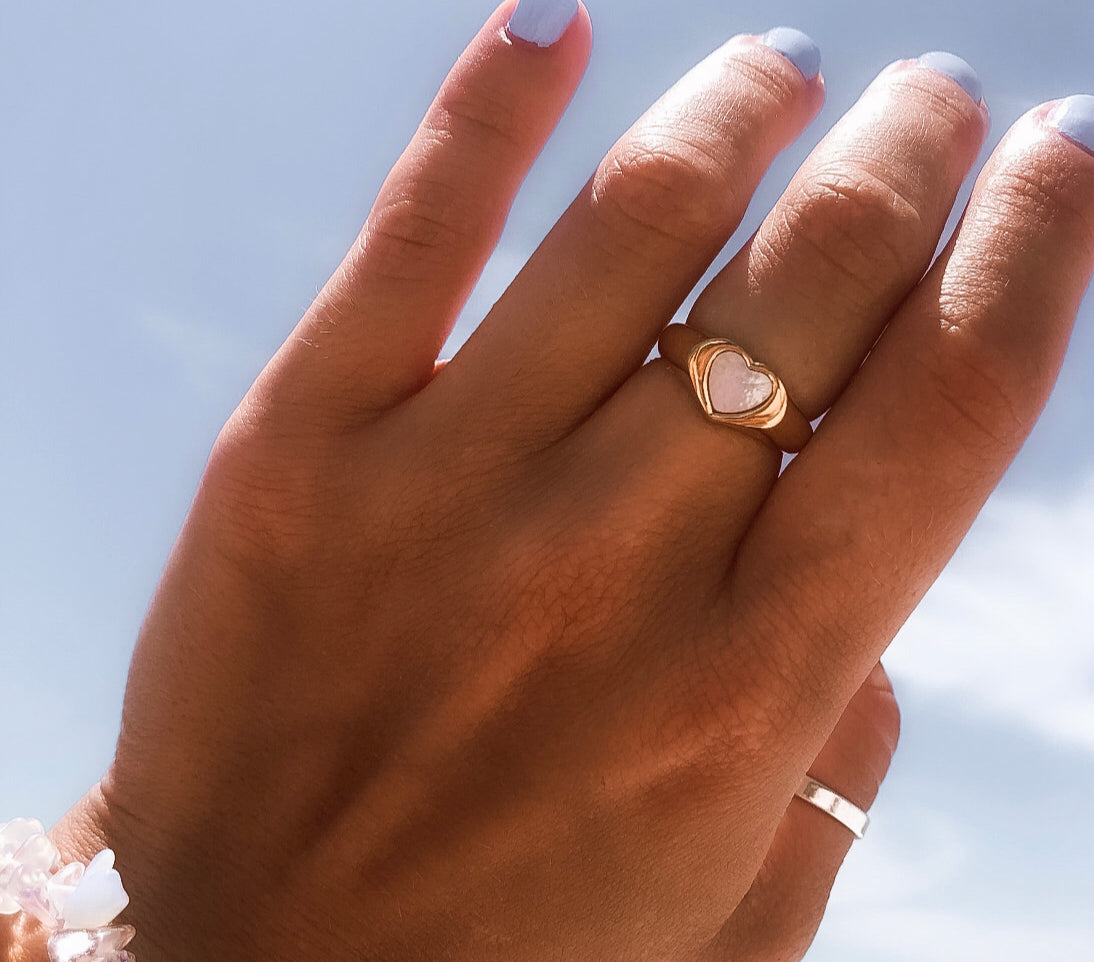 White Shell Ring