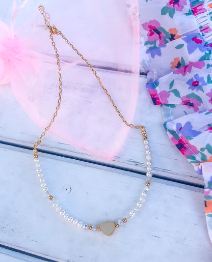 Lila Pearl Choker