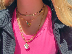 Crystal Pearl Drop Zodiac Necklace
